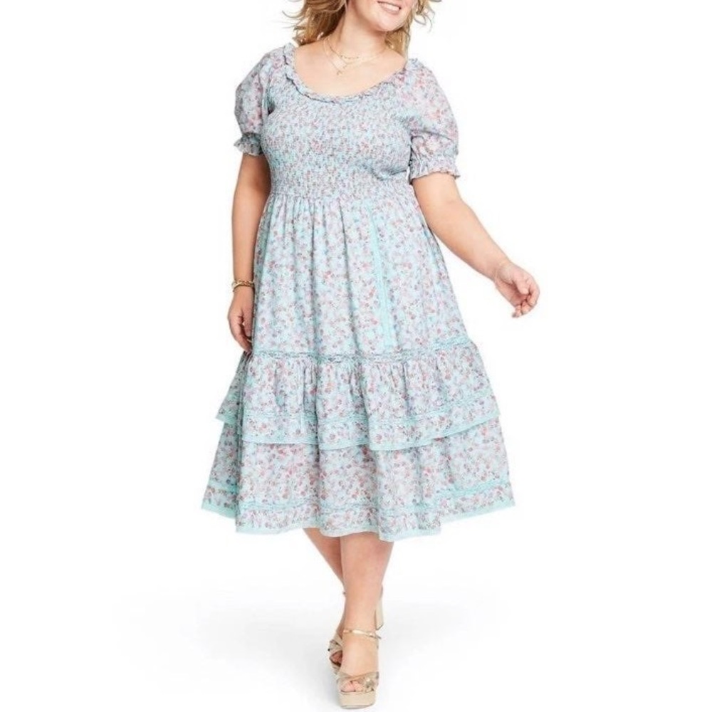 LoveShackFancy Target Dress Blue